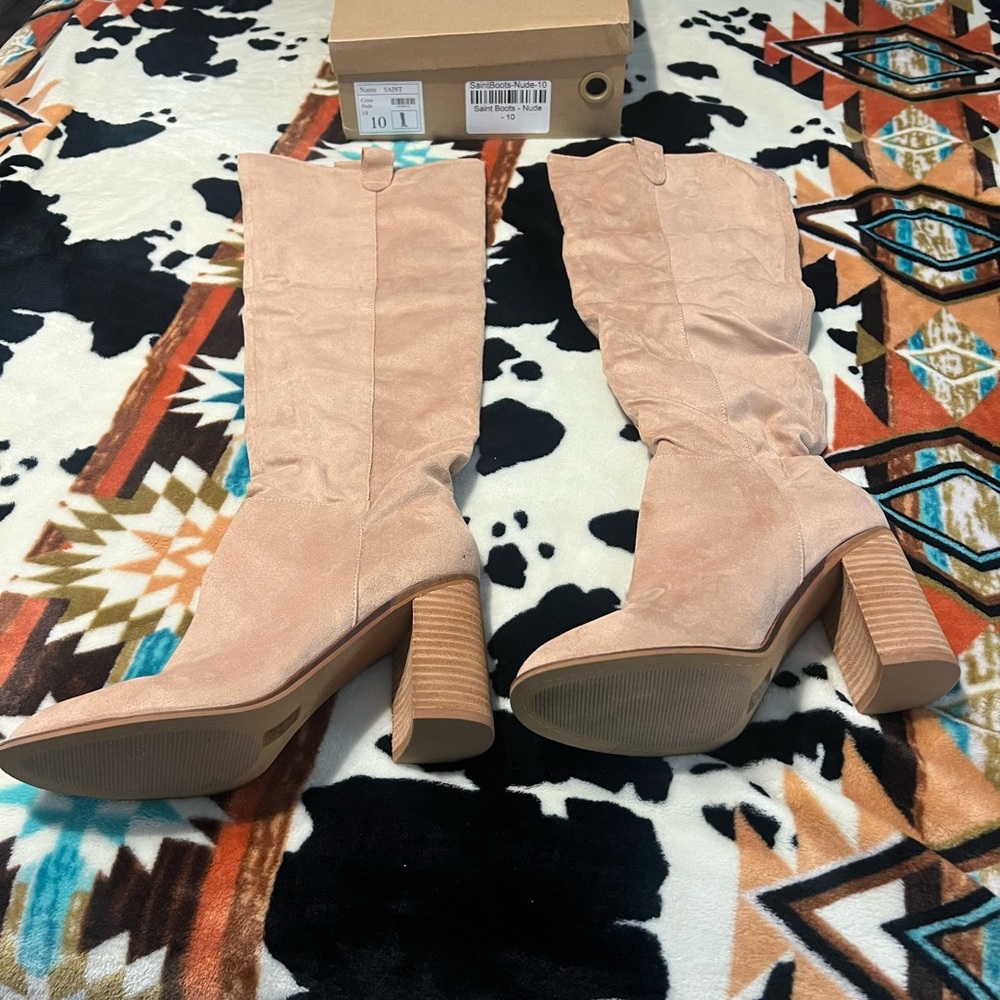 Women's Suede Knee-High Boots